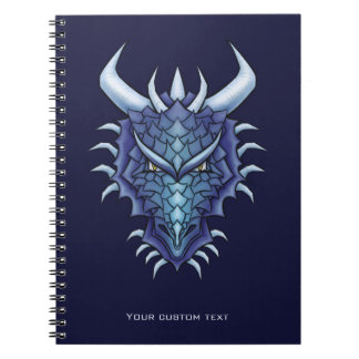 Cool Dragon Head Custom Text Notebook