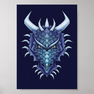 Cool Dragon Head Poster