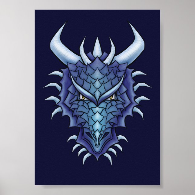 Cool Dragon Head Poster (Front)