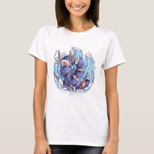 Cool Dragon SUSHI Anime Graphics Manage Foodie Art T-Shirt