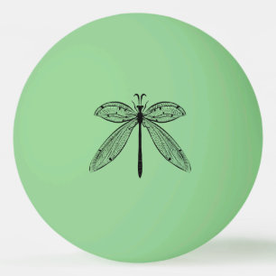 Cool Dragonfly Cottagecore Insect Entomology Ping Pong Ball