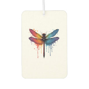 Cool Dragonfly on colourful painted Dragonfly Car Air Freshener