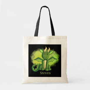 cool dragons add name kids Tote Bag