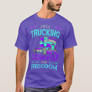 Cool Driver Support Art With Vintage Truck Transpo T-Shirt