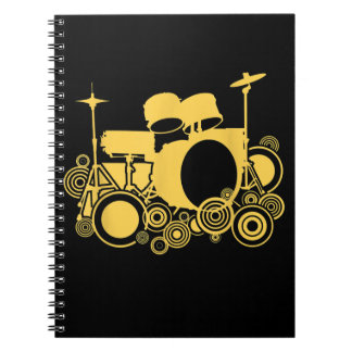 cool drum kit percussion   drummer notebook