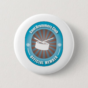 Cool Drummers Club 6 Cm Round Badge