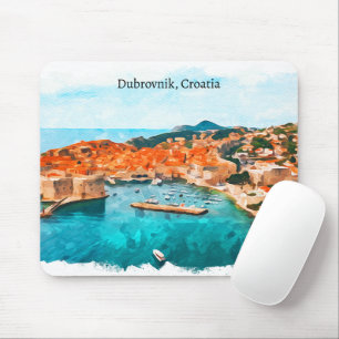 Cool Dubrovnik Croatia Adria Coast Panorama View Mouse Mat