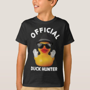 Cool Duck Cruise Boat Funny Rubber Duck Hunting Sq T-Shirt