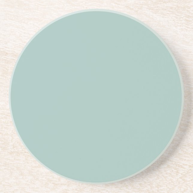 Cool Duck egg blue - add own text, image, design Coaster (Front)