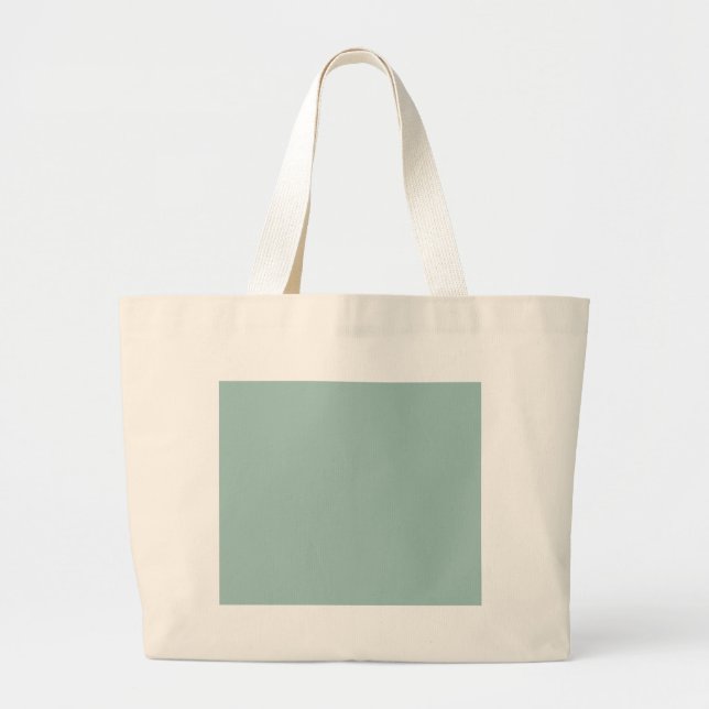 Cool Duck egg blue - add own text, image, design Large Tote Bag (Front)