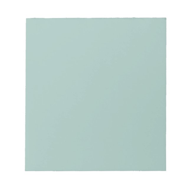 Cool Duck egg blue - add own text, image, design Notepad (Front)