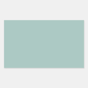 Cool Duck egg blue - add own text, image, design Rectangular Sticker