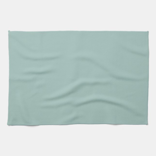 Cool Duck egg blue - add own text, image, design Tea Towel (Horizontal)