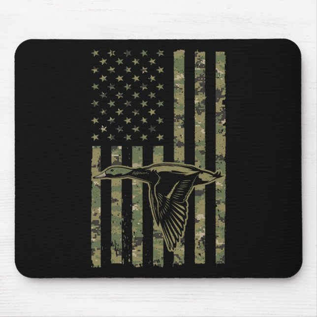 Cool Duck Hunting Design For Men Women Wildlife Du Mouse Mat (Front)