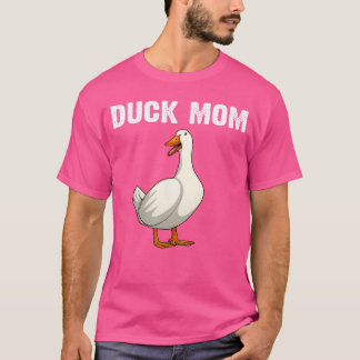 Cool Duck Mom For Women Mother Mama Farm Animal Lo T-Shirt