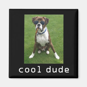 Cool Dude Dog Magnet