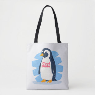 Cool Dude Penguin Tote Bag