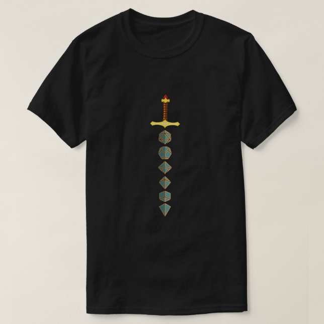 Cool Dungeons And Dragons Lover Gift Tabletop Game T-Shirt (Design Front)
