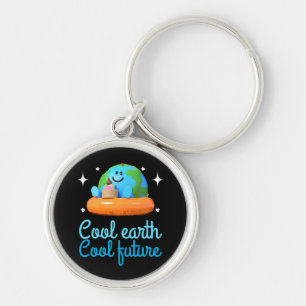 Cool earth, Cool future - Earth Key Ring