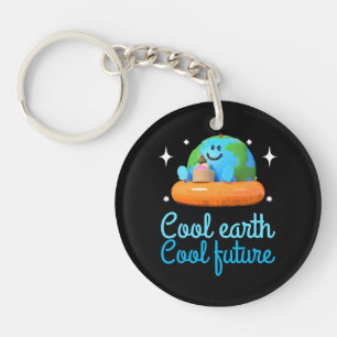 Cool earth, Cool future - Earth Key Ring