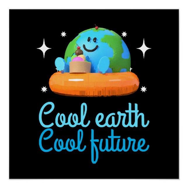 Cool earth, Cool future - Earth Poster (Front)