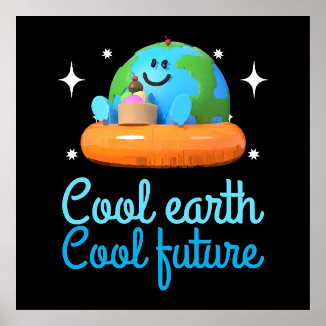 Cool earth, Cool future - Earth Poster (Front)