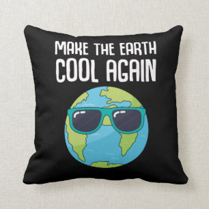 Cool Earth Day Planet Save Environment Cushion