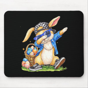 Cool Easter Bunny Hip Hop Kids Boys Mouse Mat