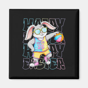 Cool Easter Bunny Sketll Happy Easter For Kids Adu Magnet