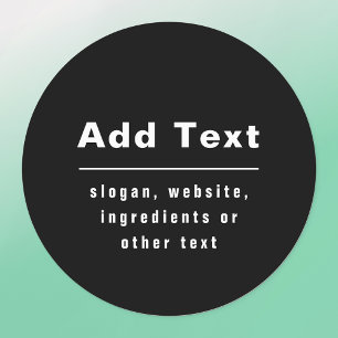 Cool Editable Brand Name   Black White Waterproof