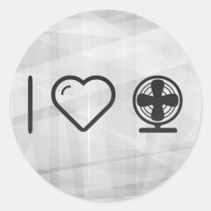 Cool Electric Fans Classic Round Sticker