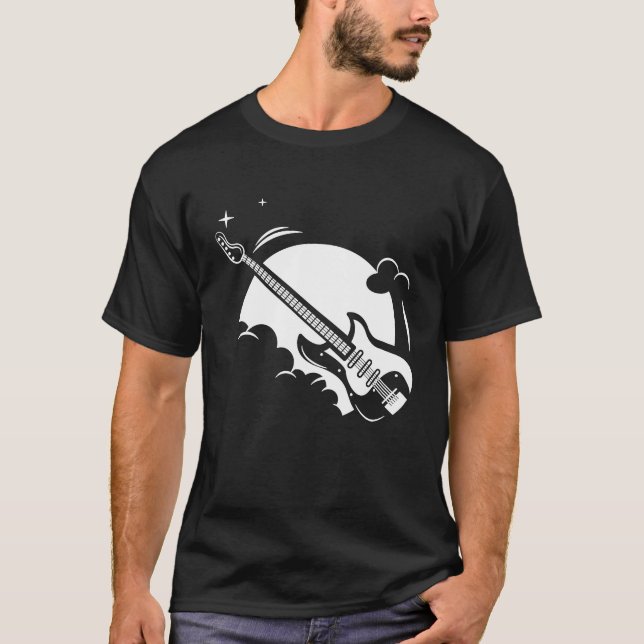 Cool Electric Guitar Music Guitars Guitarist T-Shirt (Front)