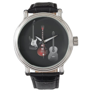 Cool Electric Guitars for Music Lovers Custom Gift Watch
