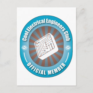 Cool Electrical Engineers Club Postcard