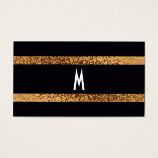 Cool Elegant Black/Gold Modern Retro Save-the-Date
