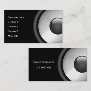 Cool Elegant Music Speaker design Business Card