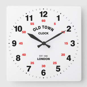 Cool & Elegant Old Town London Square Wall Clock
