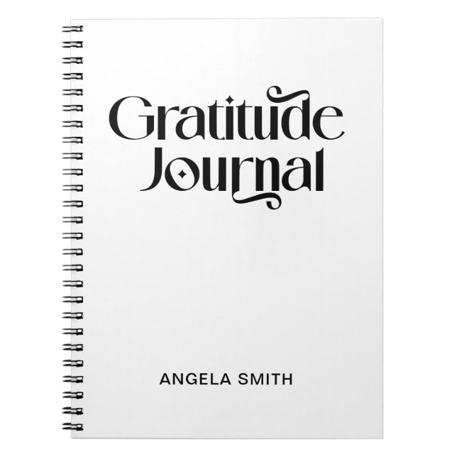 Cool Elegant Typography Gratitude Journal (Front)