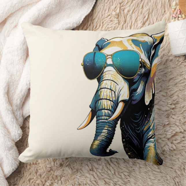 Cool Elephant Chic Cushion (Blanket)