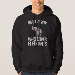 Cool Elephant For Boys Kids Indian Elephant Safari Hoodie