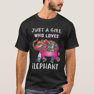 Cool Elephant For Women Girls Elephant Lover Zoolo T-Shirt