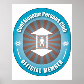 Cool Elevator Persons Club Poster