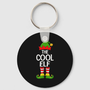 Cool Elf Xmas Matching Family Elf Squad Christmas Key Ring