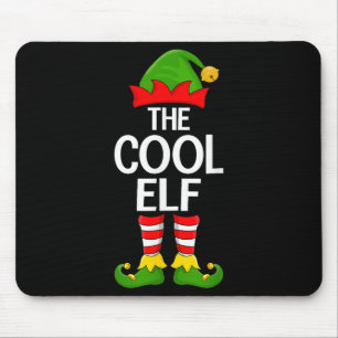 Cool Elf Xmas Matching Family Elf Squad Christmas Mouse Mat