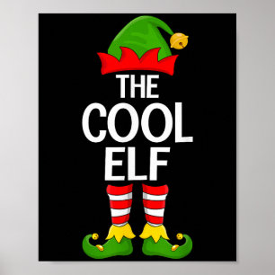 Cool Elf Xmas Matching Family Elf Squad Christmas  Poster