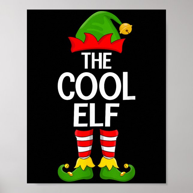 Cool Elf Xmas Matching Family Elf Squad Christmas  Poster (Front)