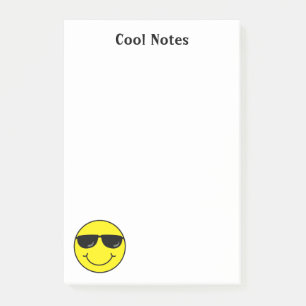 Cool Emoji Face 4 x 6 Post-it Notes