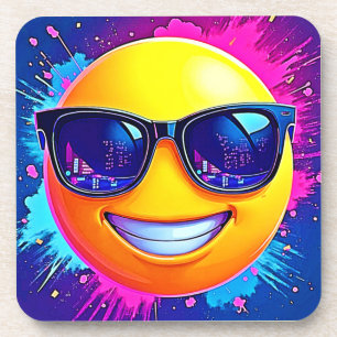 Cool 😎 Emoji Splash Fun Coaster