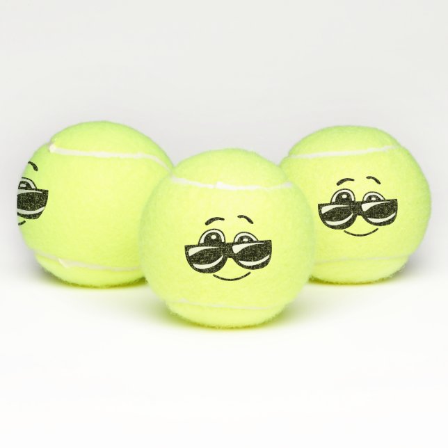 Cool Emoji Tennis Balls (Multi)