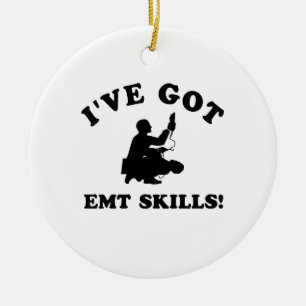 Cool EMT SKILLS  designs Ceramic Tree Decoration